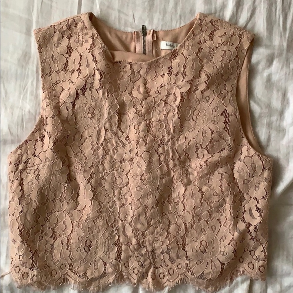 Lace Pink Top.
